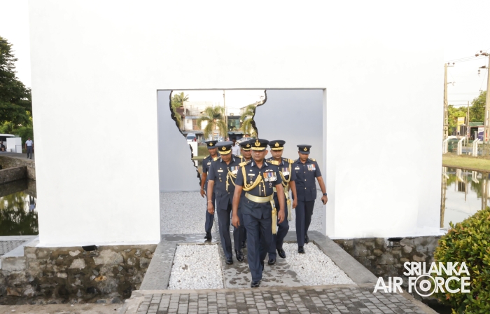 SLAF FALLEN WAR HEROES HONOURED AT THE WAR HEROES MONUMENT SLAF TRADE TRAINING SCHOOL, EKALA